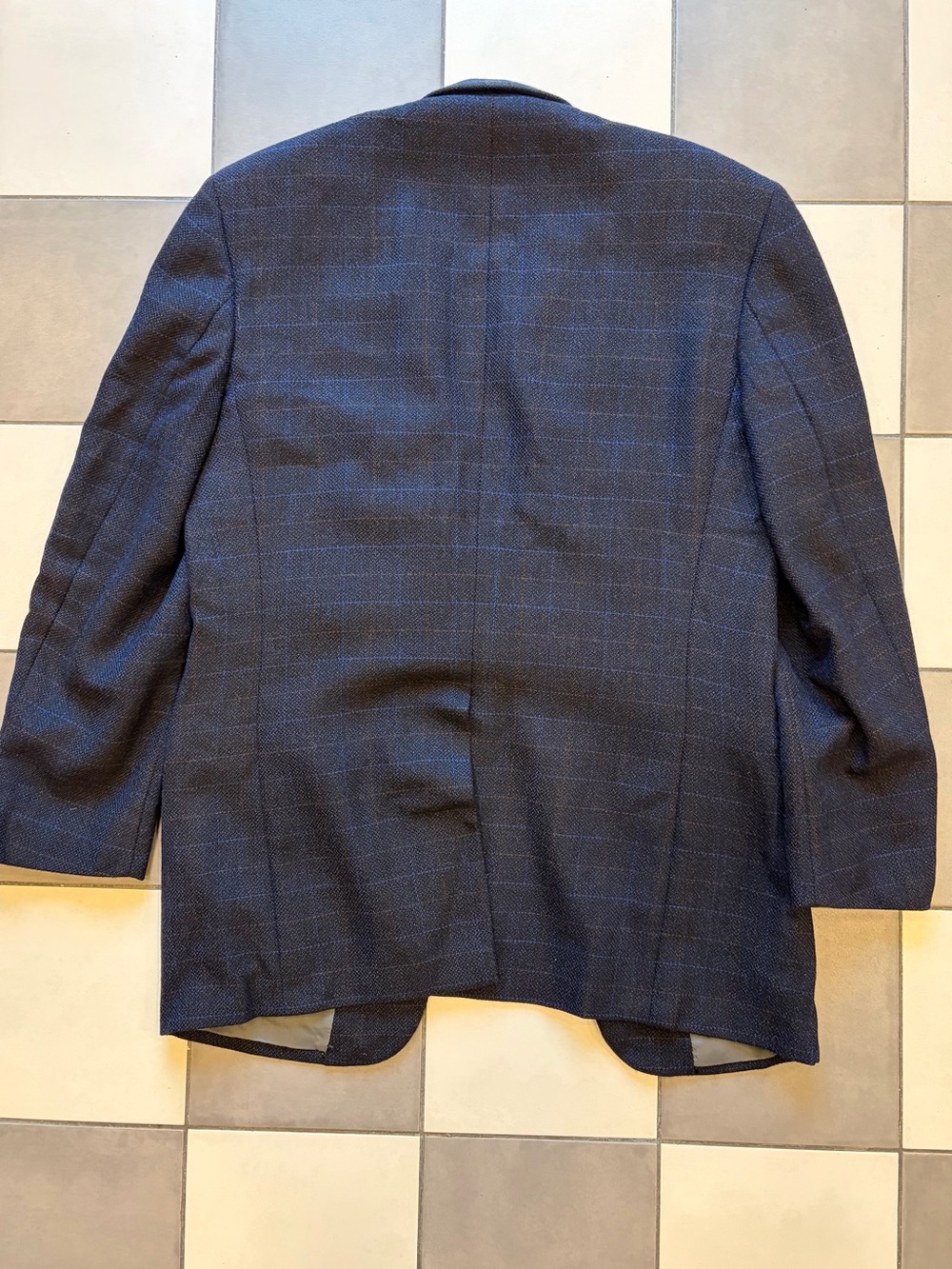Harry Rosen J.P. Tilford / Samuelsohn Windowpane Wool Sport Coat - Picture 3 of 6